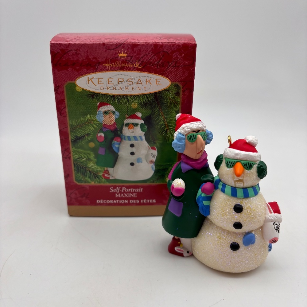 Hallmark Keepsake Self-Portrait Maxine Snowman Christmas Tree Ornament